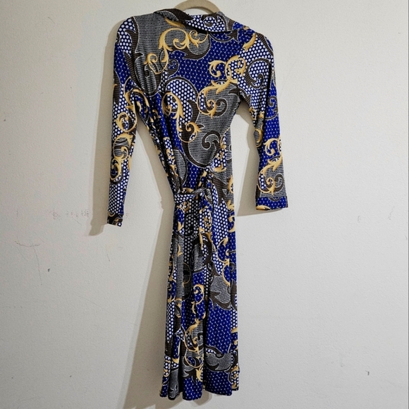 Dotty Wrap Midi Dress - Picture 2 of 5